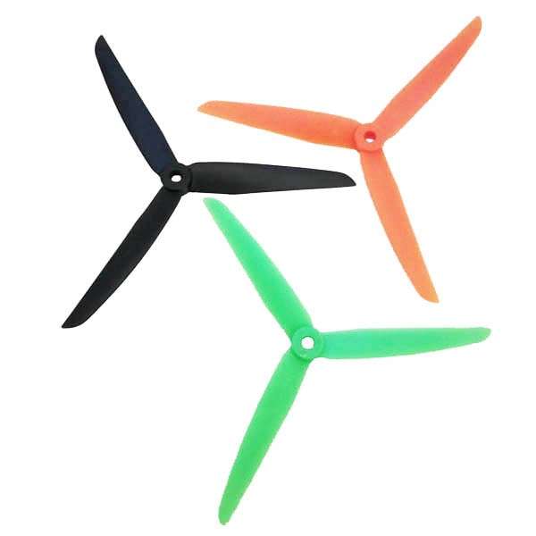 Gemfan Three Blade Prop (ABS) 7x35 Black