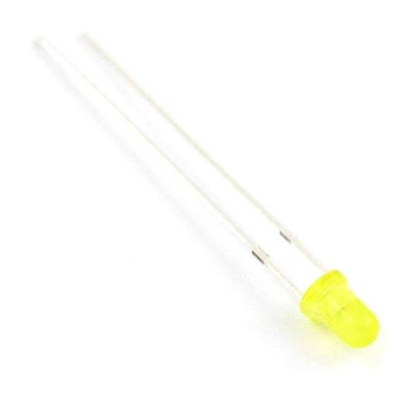 LED 3mm Yellow (10 Pack)