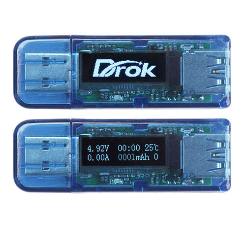 OLED USB Voltmeter & Current Capacity Tester