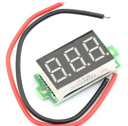 Small Voltmeter Digital Battery Tester