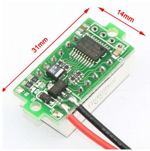 Small Voltmeter Digital Battery Tester