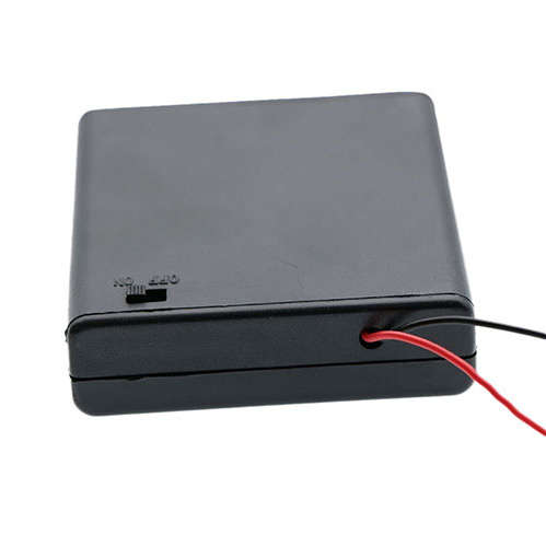 4xAA Battery Box with on/off switch