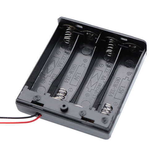 4xAA Battery Box with on/off switch