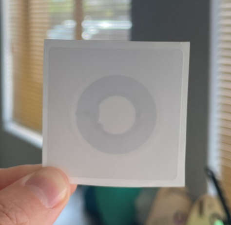 Ntag213 Plain White Sticker 50x50mm