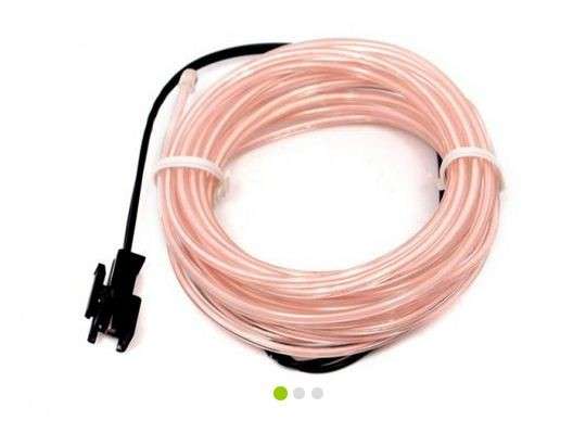 White EL Wire (3 meters)