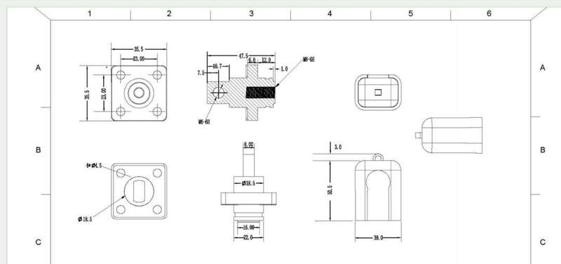 8mm Battery Connector 150A - Waterproof