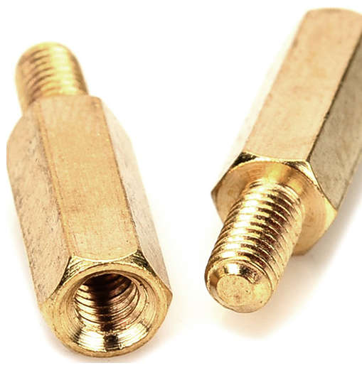12mm M3 Brass Threaded StandOff