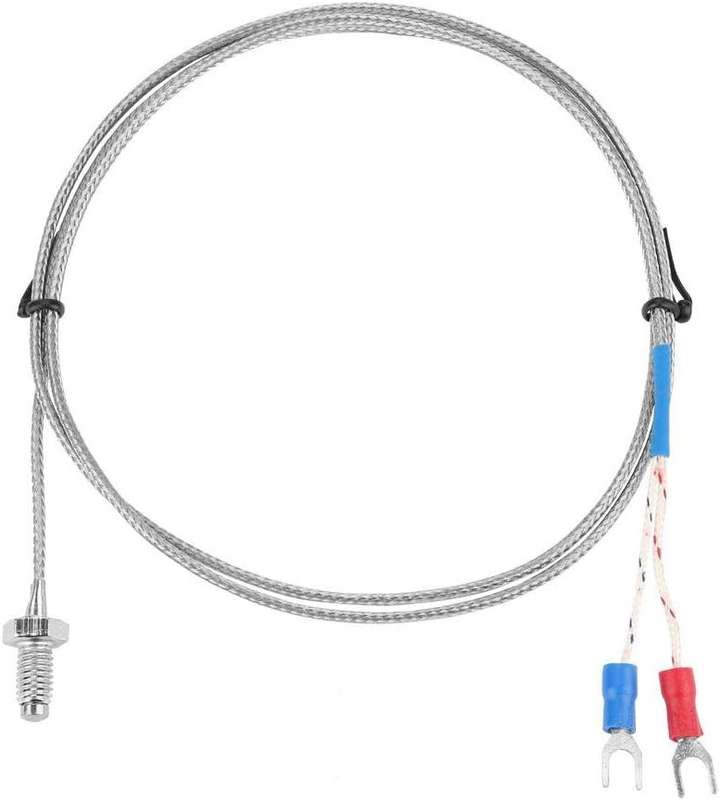 M6 K-Type Thermocouple Temperature Sensor with 1m Metal Cable