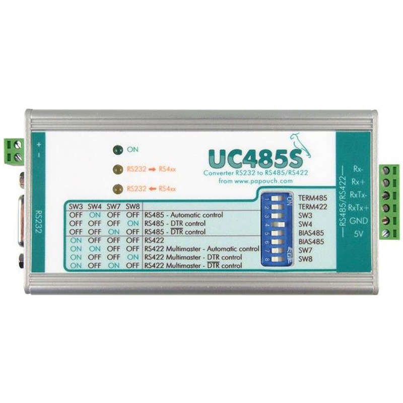 UC485S: RS232 to RS485/RS422 Line Converter - UC485S - Slip -On Termination Board