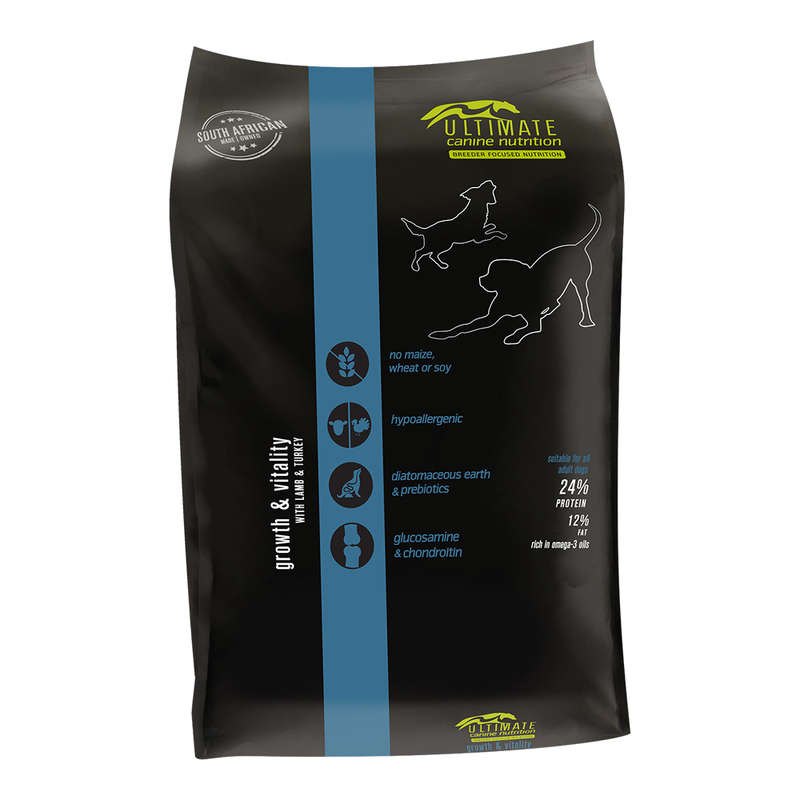 Ultimate Canine Nutrition (UCN) :- Growth & Vitality Blue