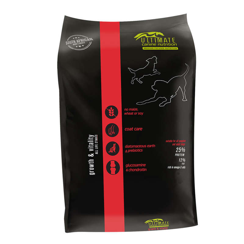 Ultimate Canine Nutrition (UCN) :- Growth & Vitality Red - Regular Bite Size