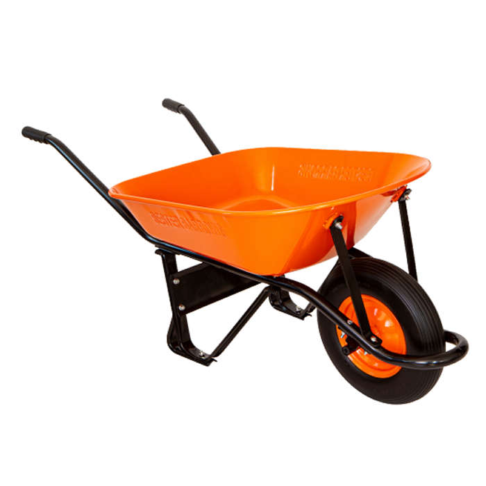 Bester Barrows Builders Impala Wheelbarrow, 65 Liter Load Capacity