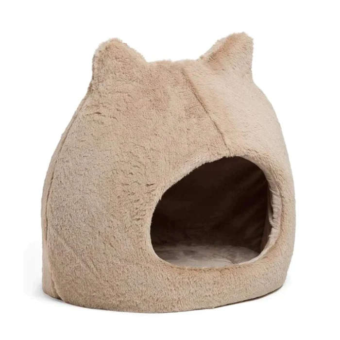 Meow Hut Fur Bed Wheat - Small