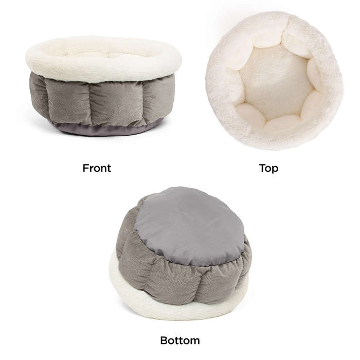 Cuddle Cup Ilan Dog and Cat Bed Grey - Jumbo