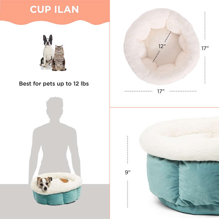 Cuddle Cup Ilan Dog and Cat Bed Mini - Tide Pool