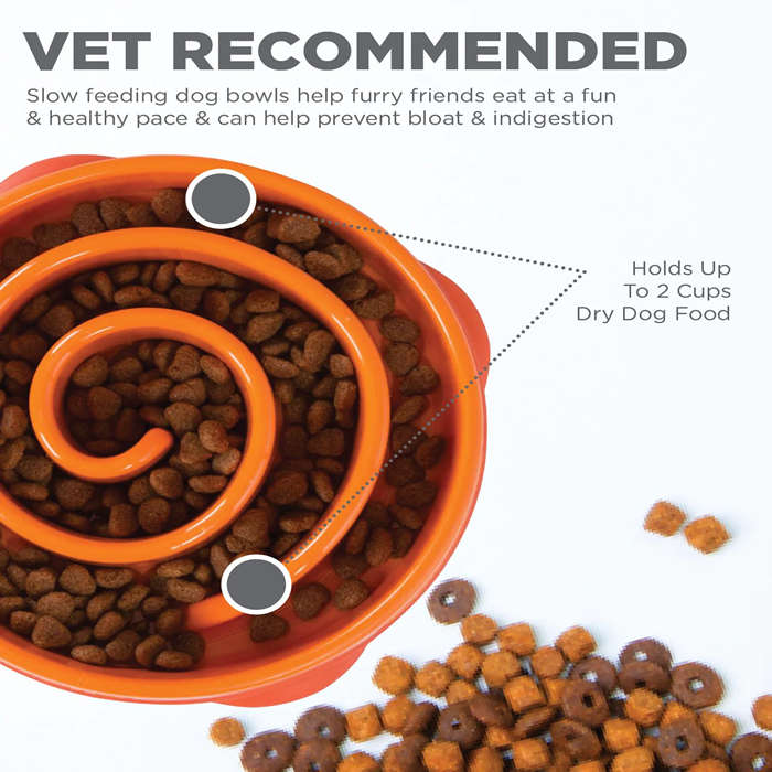 Outward Hound Fun Feeder Orange Large