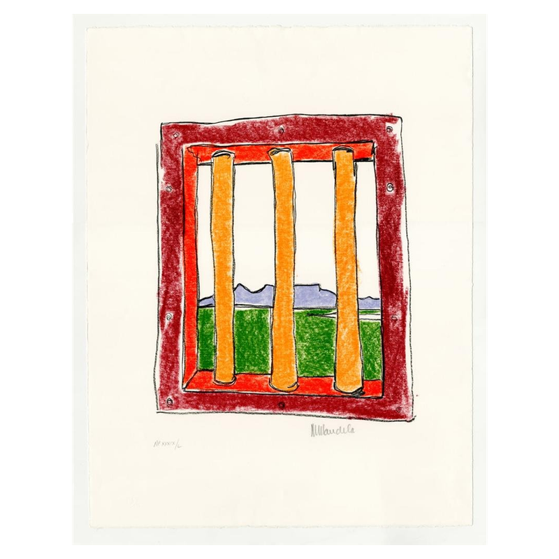Mandela Lithograph - Robben Island Series I AP (Artist Proof Set)