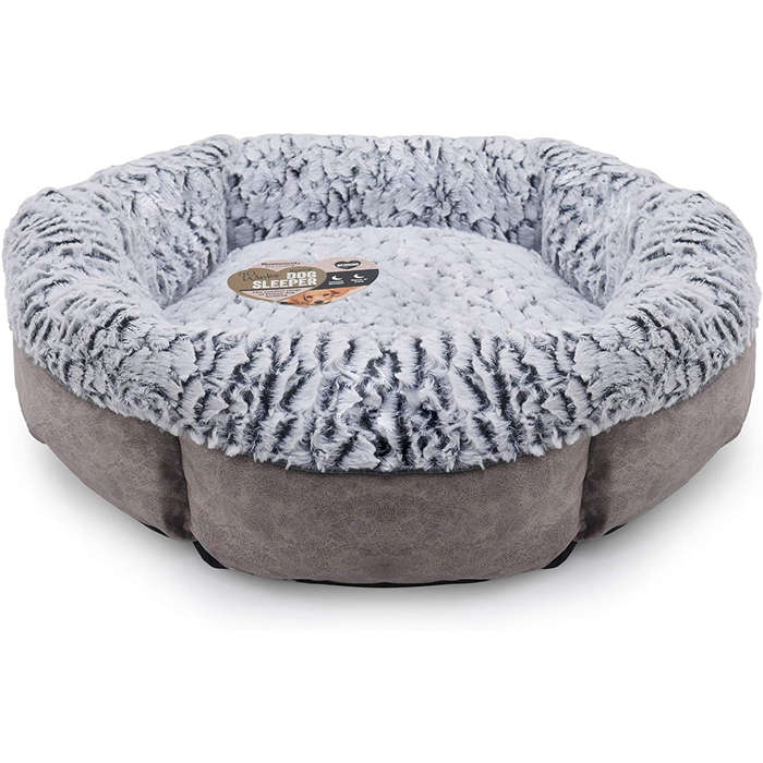 Rosewood Luxury Fleece Lined Plush Bed Medium