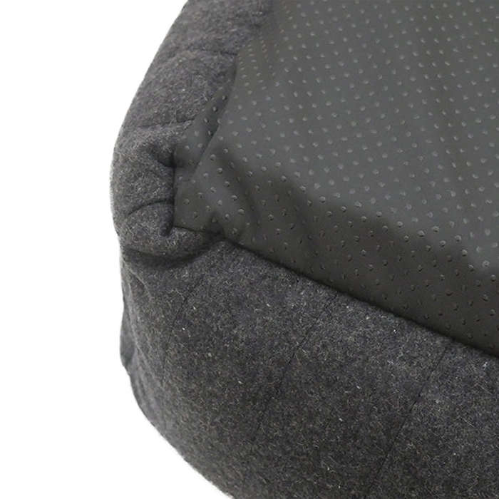 Grey Felt with Memory Foam Square Bed Small