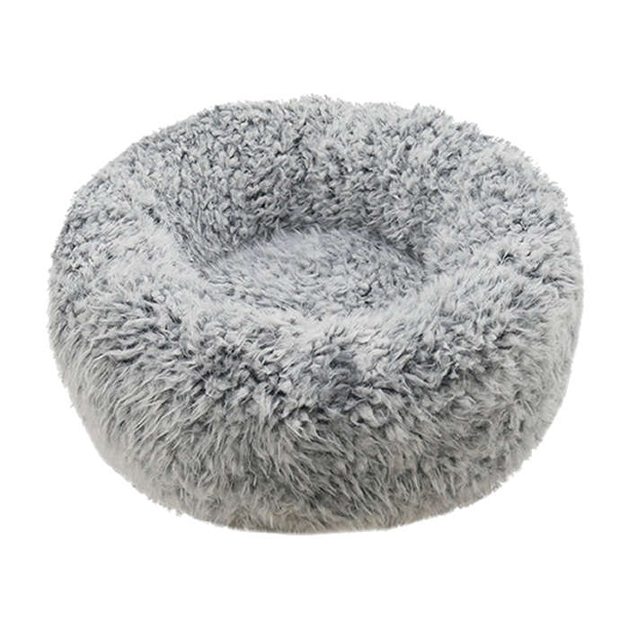 Silver Fluff Comfort Round Bed