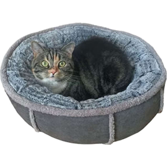 Rosewood Deep Plush Grey Donut Medium