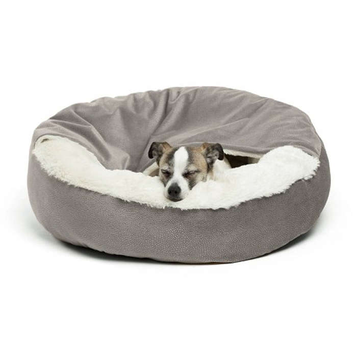 Cozy Cuddler Ilan Dog & Cat Bed Grey - Small