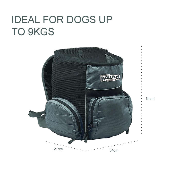 Outward Hound PoochPouch Backpack Grey