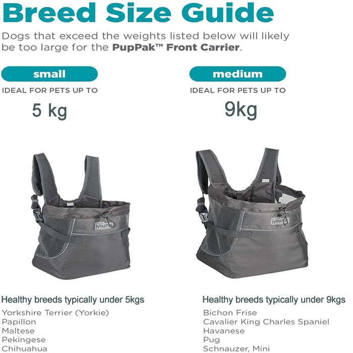 Outward Hound Pup Pak Front Carrier Grey Medium