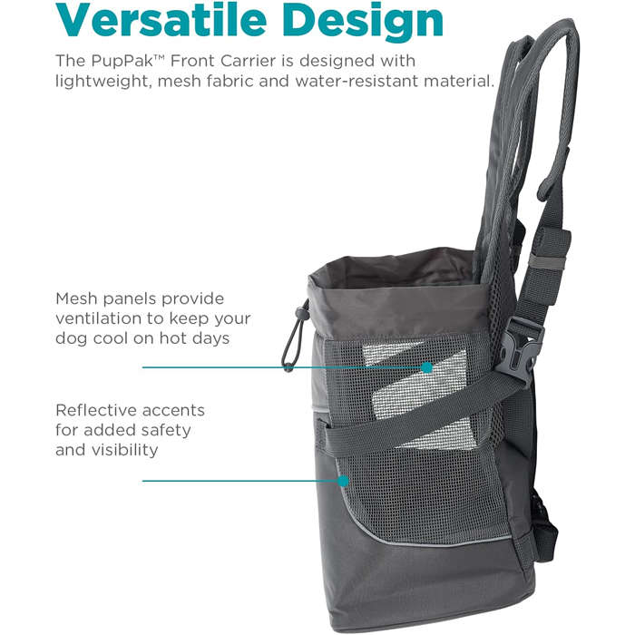 Outward Hound Pup Pak Front Carrier Grey Medium