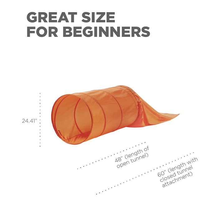 Outward Hound Zip Zoom Closed Dog Agility Tunnel