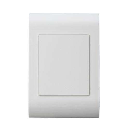 Lesco Pipelli Blank Cover Plate - Rectangle Height: 100mm Width: 50mm Material: Polycarbonate Col...
