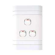 Lesco Flush Cover with 3 Lever 1 Way Switch