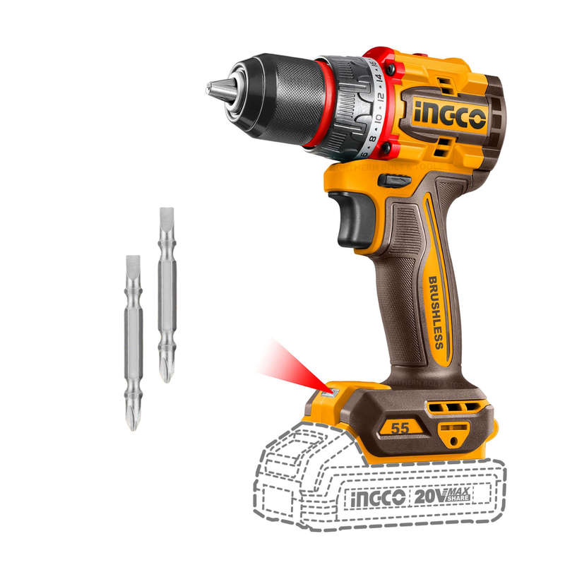 20v Ps+ C/l B/l Drill 55nm No B/c In Box