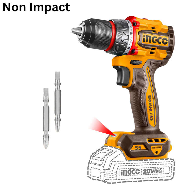 20v Ps+ C/l B/l Drill 55nm No B/c In Box