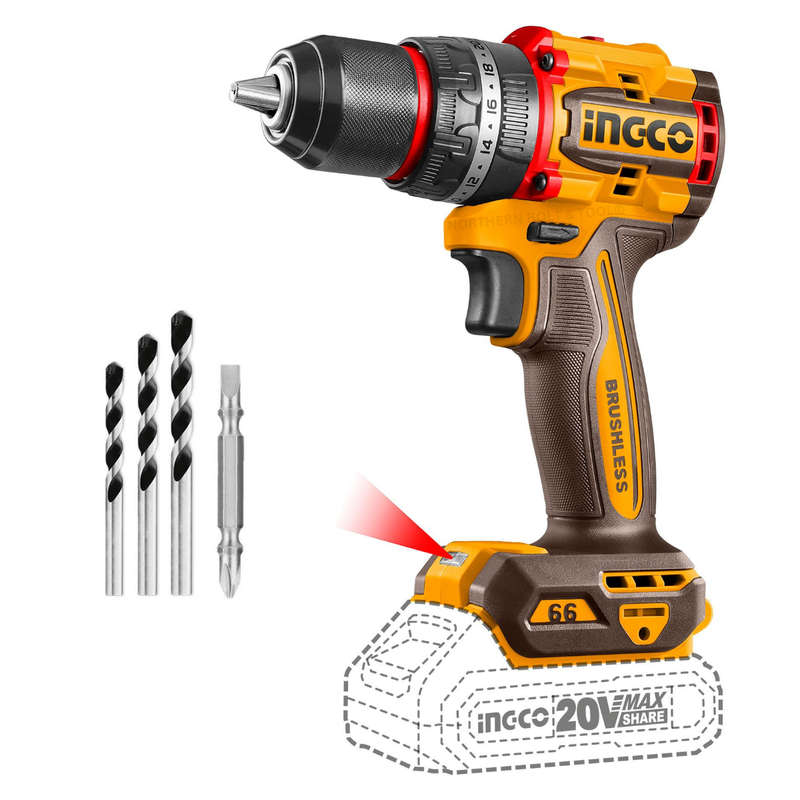 Special - Ingco Cordless Impact Drill (compact) 66nm Brushless - Tool Only