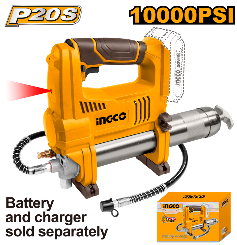 Ingco 20v Lithium-ion Grease Gun