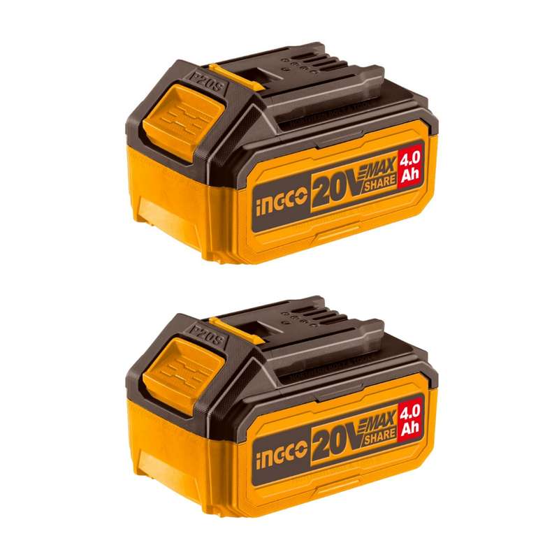 Ingco 4ah Battery 2pc Set 20v P20s Fbli20021