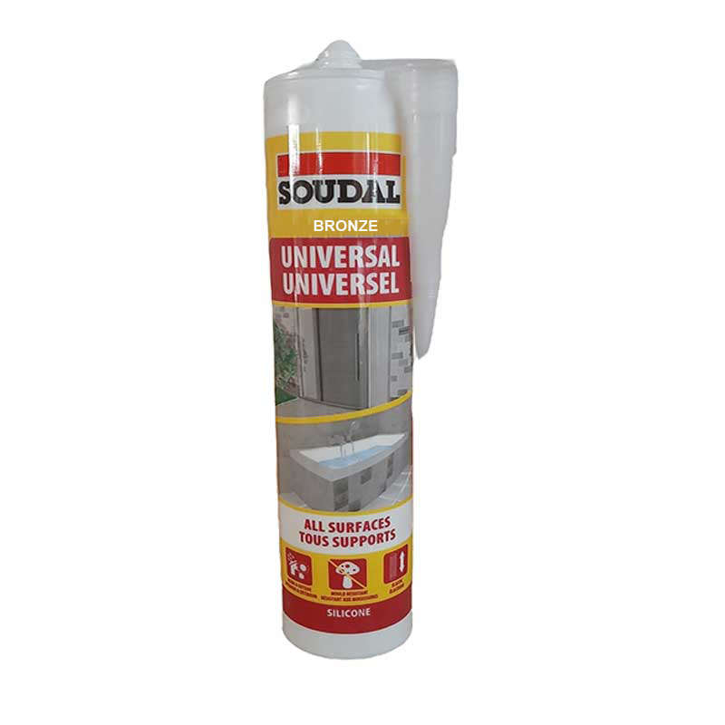 Sealant Silicone Soudal Bronze 270ml Cart