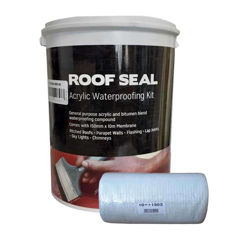 Roof Seal Kit Acryl 5ltr Terracotta C/w Membrane