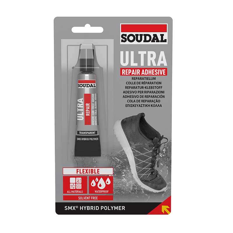 Adhesive Ultra Repair Clear 20ml Soudal