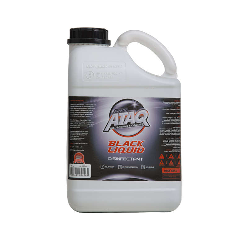 Ataq Black Liquid Disinfectant 5ltr Fdip001