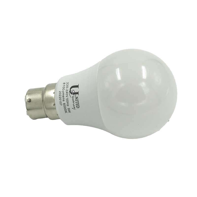 Globe B22 Led  9w Bc Cool/w 25000hrs 850l
