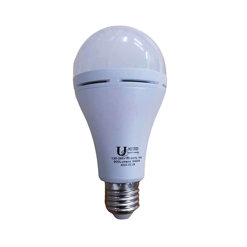 Globe E27 Led  9w Es Cool/w Rechargeable 50000hrs 3-4 Hrs