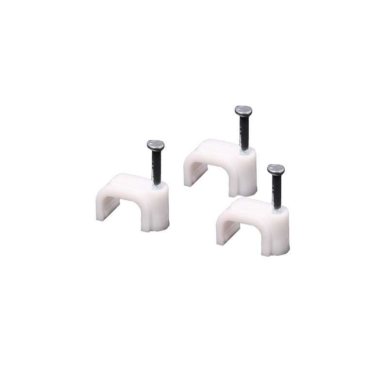 Cable Clips Pvc Flat  8mm Box 100