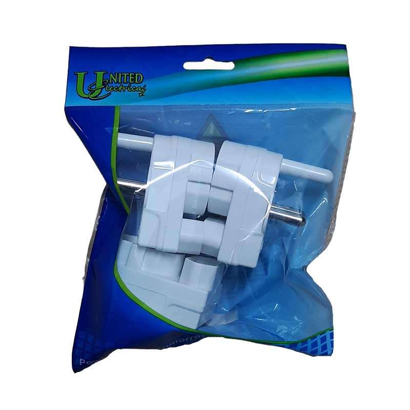 Plug Adaptor R18 1x5amp 1xshuko Pack Of 3