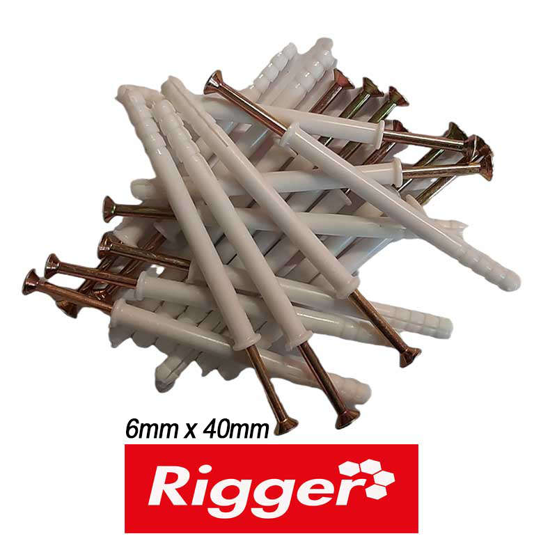 Nail In Anchors Bulk 6x 40 Pack 100