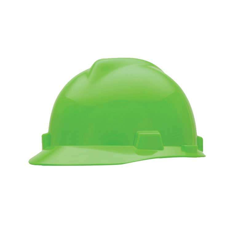 Cap Safety (peak) Lime Green Lined