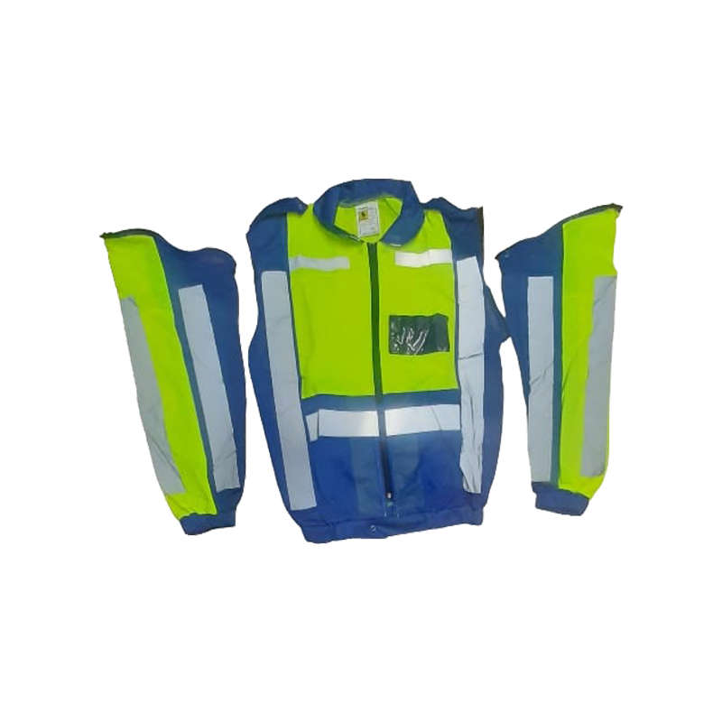 Jacket Metro Reflective Detach Sleeve Navy/lime Lrg Vo39