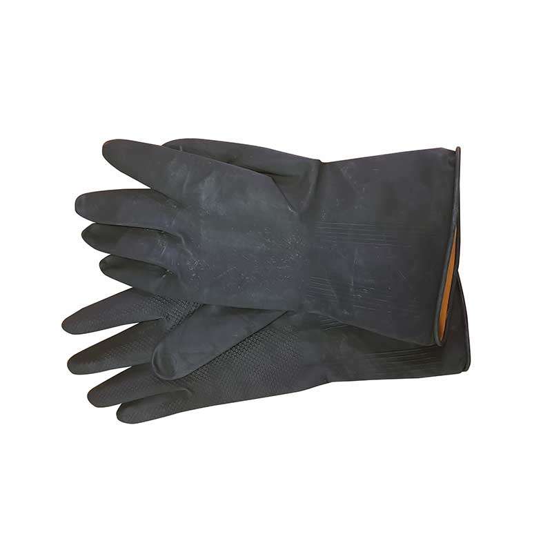 Gloves Builders Latex Black Rubber G018
