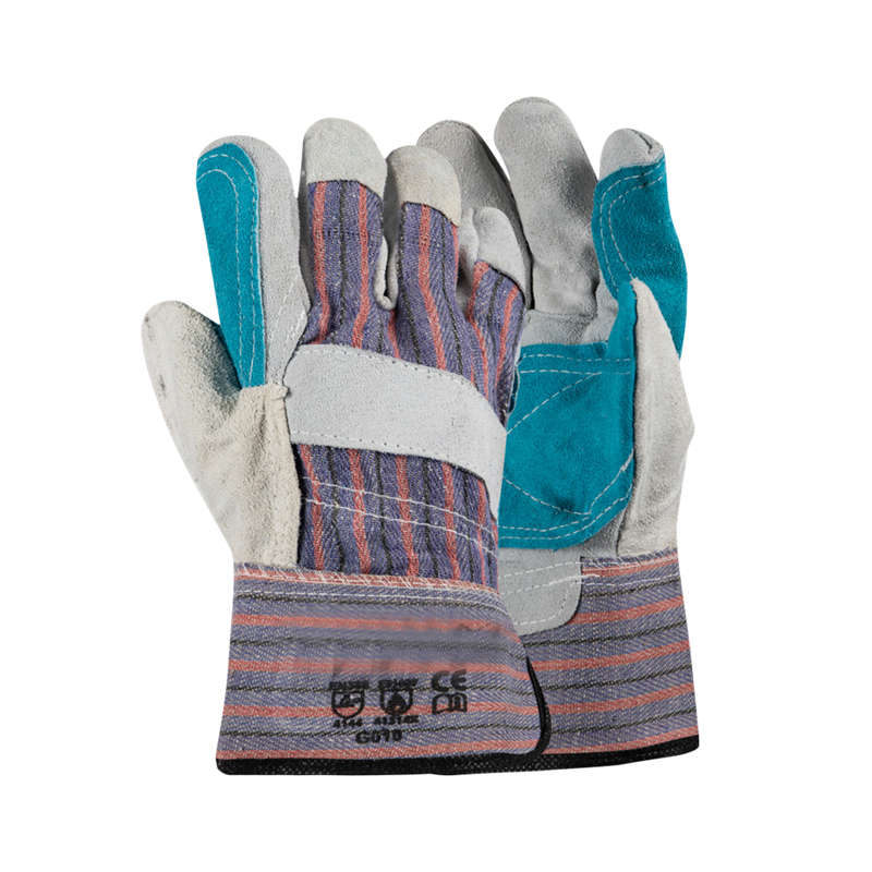 Gloves Candy Stripe Green Back Riggers G010